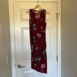 Abigail brushed knit midi dress